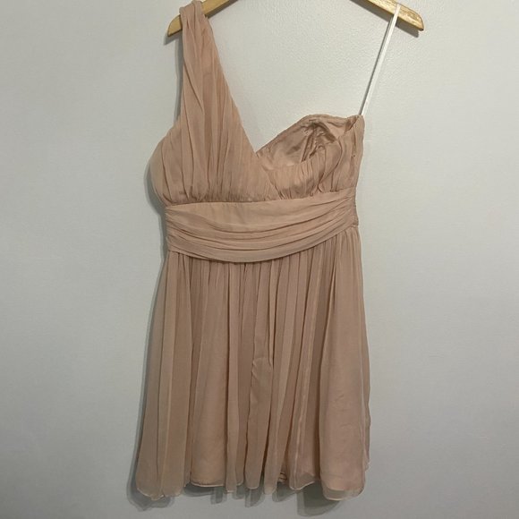 Coren Moore Hannah Chiffon Dress Blush Pink Size 10 NWT - Picture 4 of 7